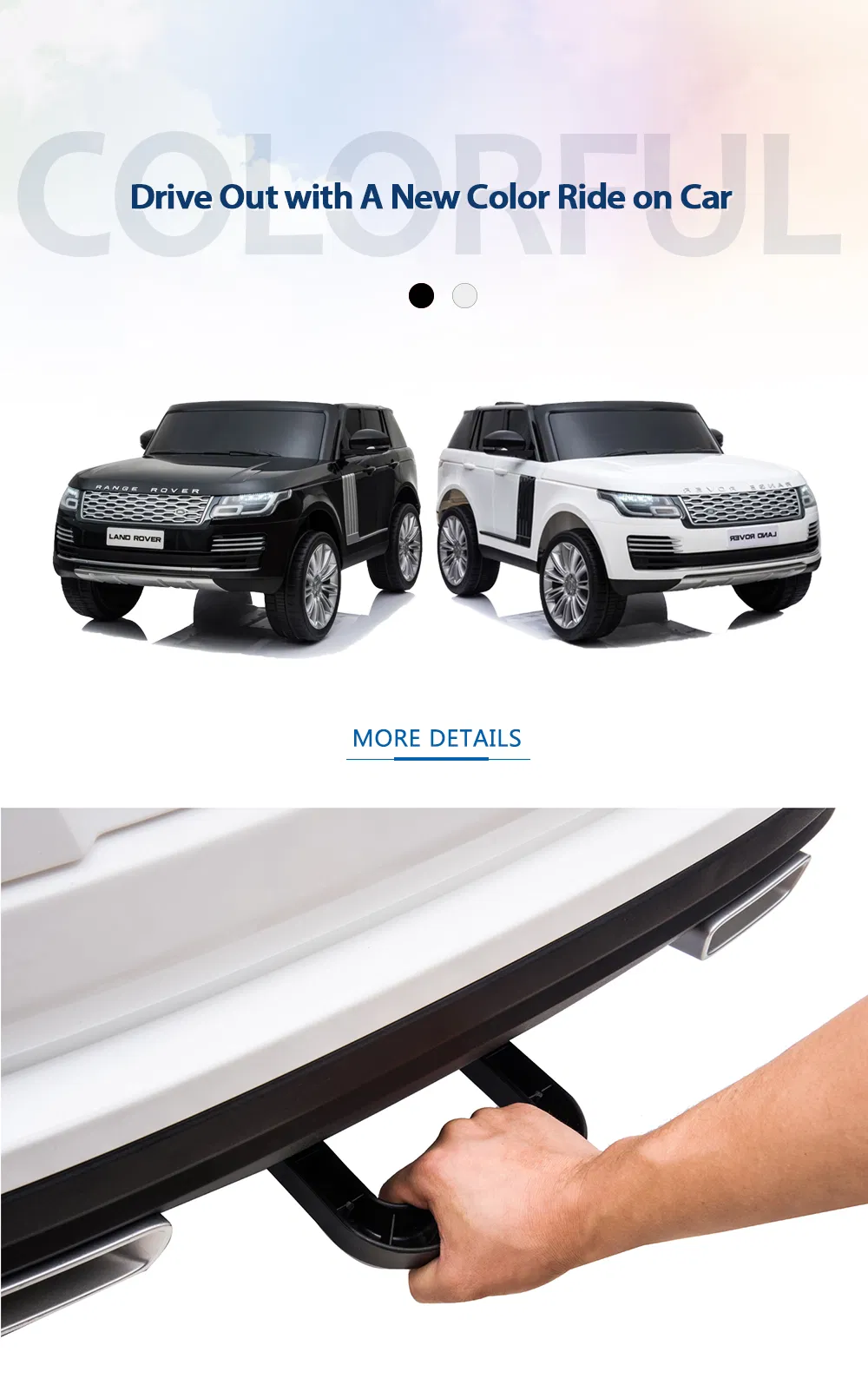 Licensed Range Rover 2 Seaters Kids Electric Ride on Car with Remote Control