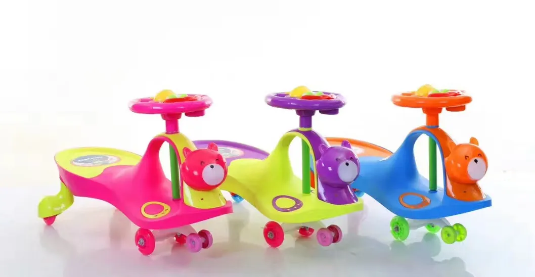 New Model Plastic Baby Swing Car Baby Toy Car