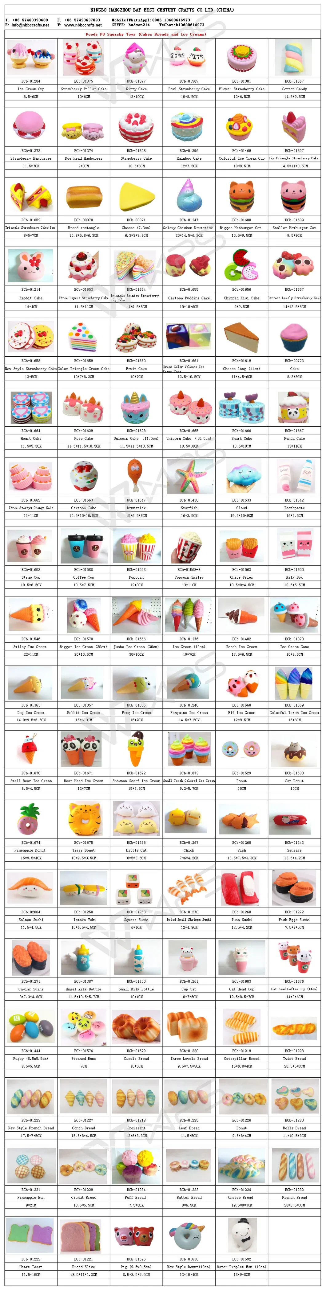 New Product 2021 Hamburger Cat Slow Rising PU Squishy Kids Children Toys Customizable Promotional