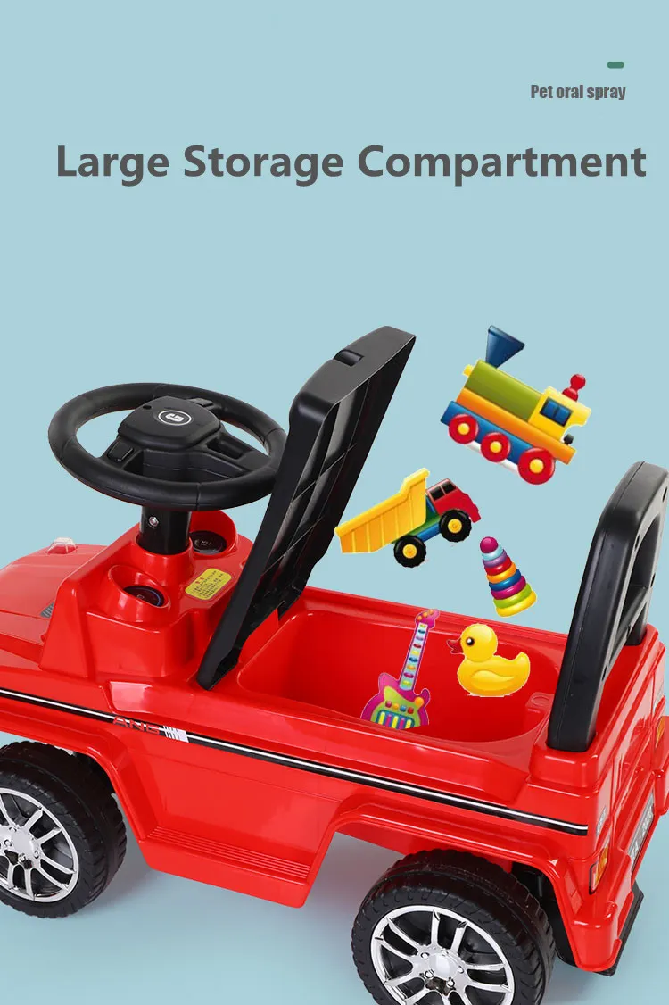 Newly Kids Multi-Function Coasting Trolley Children Walking Car Sliding Car