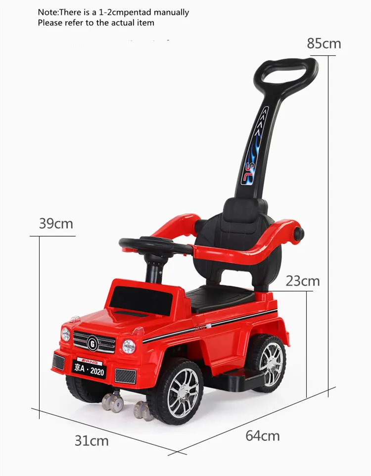 Newly Kids Multi-Function Coasting Trolley Children Walking Car Sliding Car