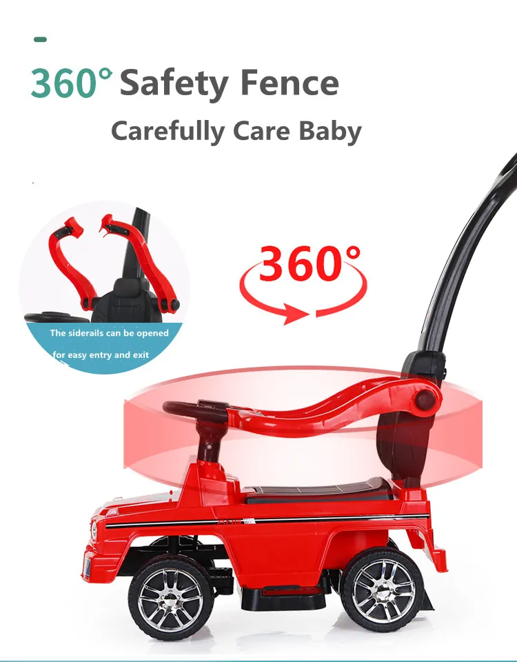 Newly Kids Multi-Function Coasting Trolley Children Walking Car Sliding Car