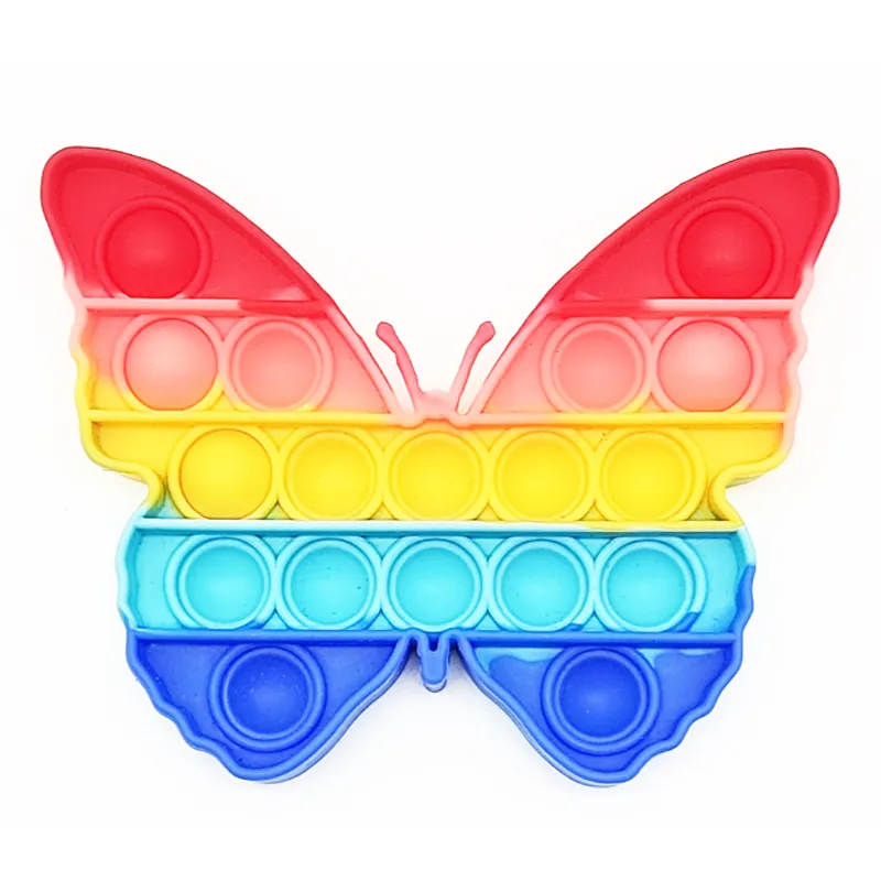 Relieve Stress Child Game Board 20cm 30cm 40cm Silicone Toy Push Pop Bubble Fidget Sensory Toy