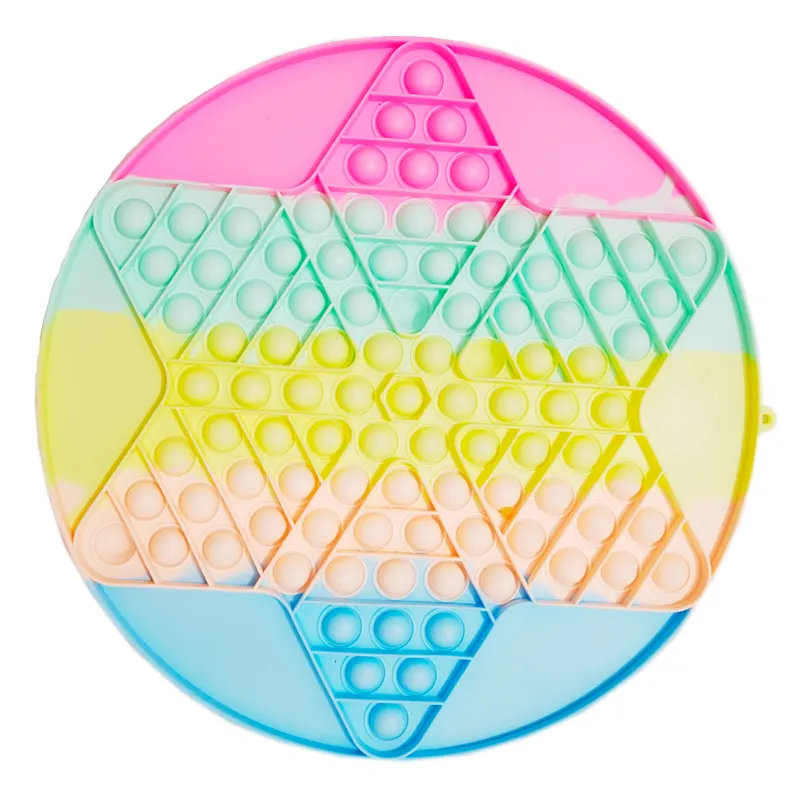 Relieve Stress Child Game Board 20cm 30cm 40cm Silicone Toy Push Pop Bubble Fidget Sensory Toy
