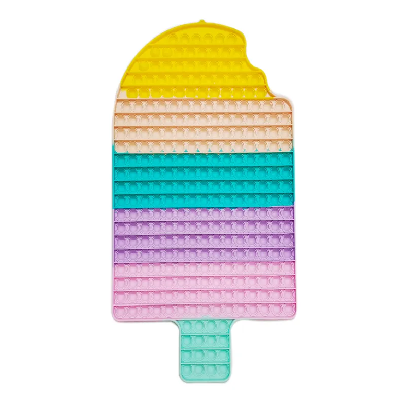 Relieve Stress Child Game Board 20cm 30cm 40cm Silicone Toy Push Pop Bubble Fidget Sensory Toy