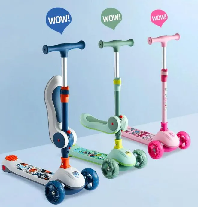 S003 Green Children′s Scooter 1-3 Years Old