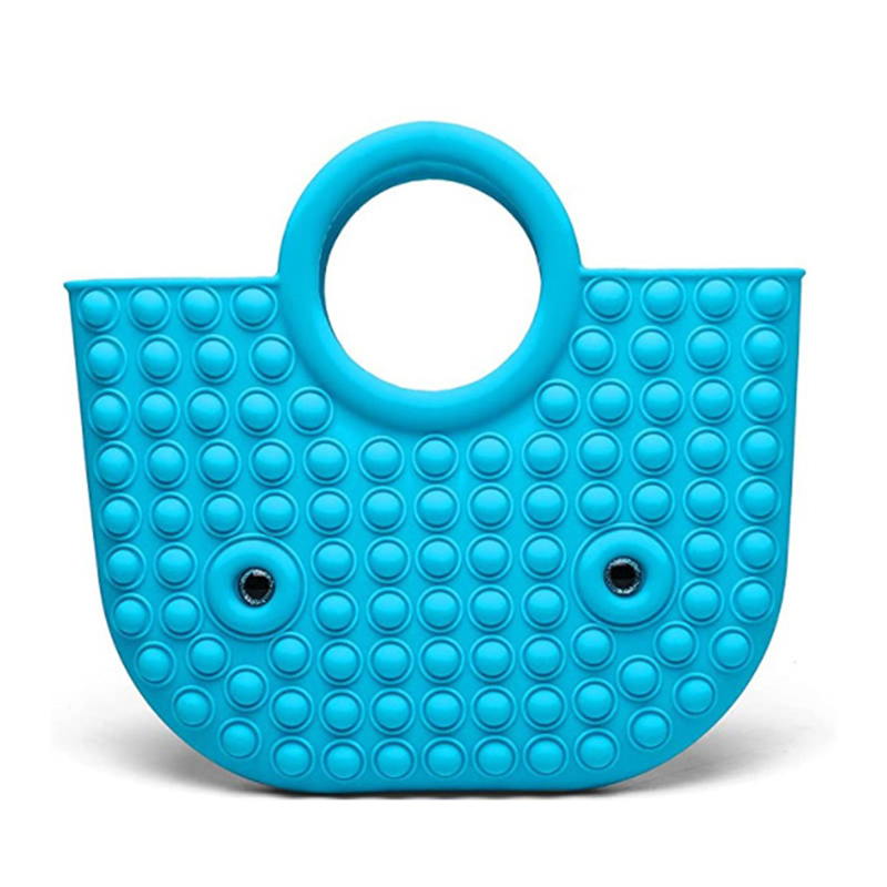 Silicon Pineapple Shape Popper Purse Push Bubbles Simple Dimple Fidget Pop Pencil Pouch Bag Popping Sensory Poppet Fidget Toys