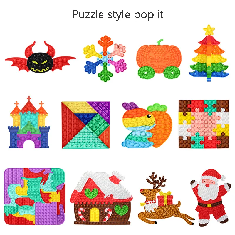 Silicon Pop It Notebook, Multicolors, Fidget Toys Christmas Gift