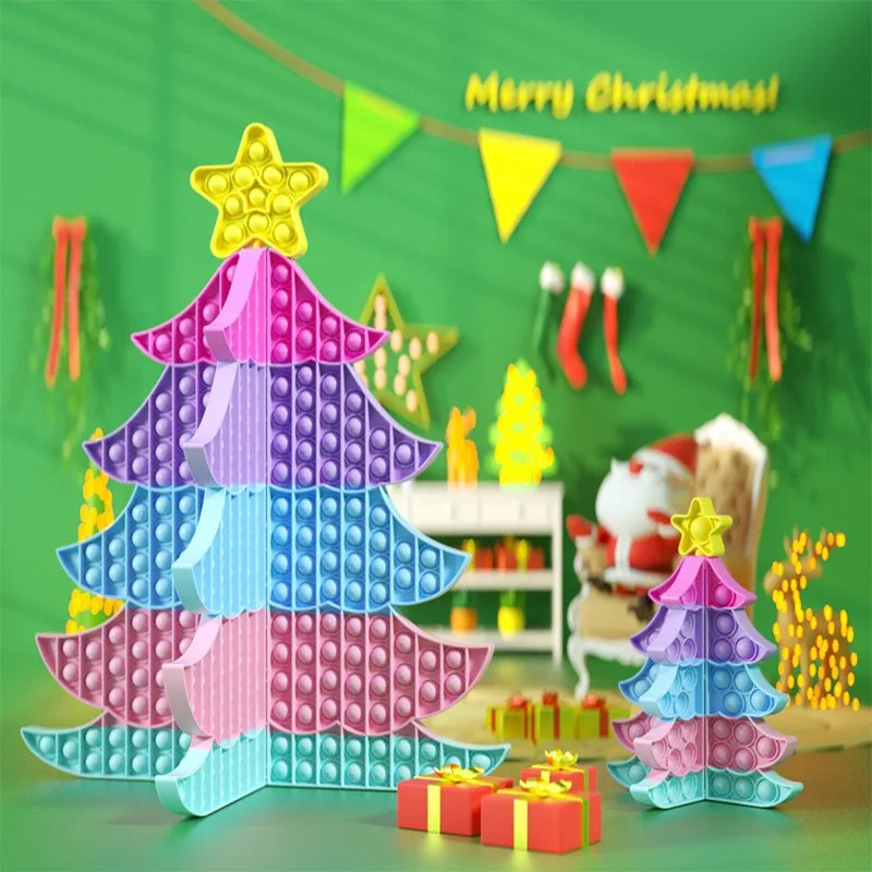 Silicon Pop It Notebook, Multicolors, Fidget Toys Christmas Gift