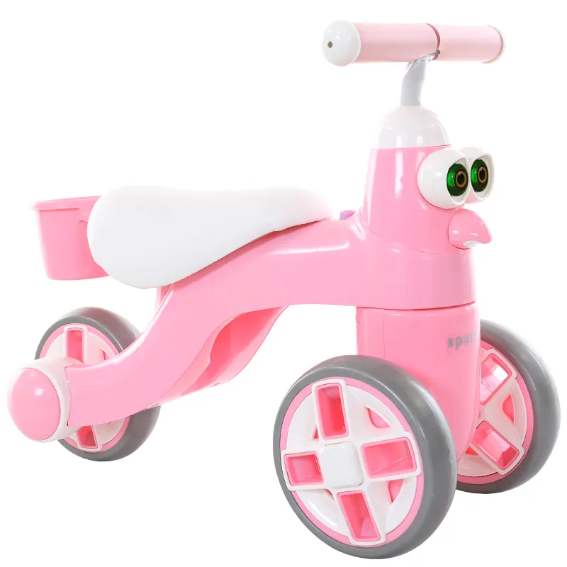 Wholesale Factory 3 Wheels Car Foot Pushed Mini Baby Balance Bike Mini Baby Walker with Light and Music